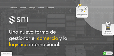 Web para empresa de Comercio Exterior - Création de site internet