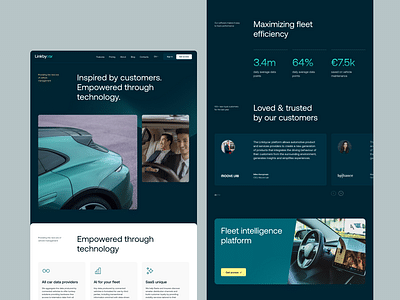 Design for AI-driven vehicle operation startup - Website Creation