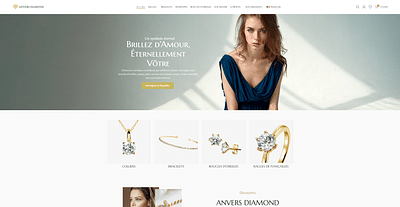 Anvers Diamond - Diamantaire & Joaillerie - Website Creatie