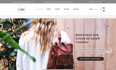 Site e-commerce : vente de maroquinerie - Webseitengestaltung