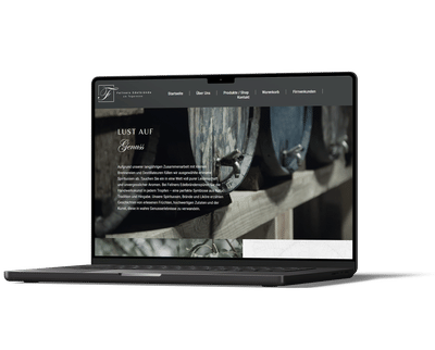Rebranding und E-Commerce-Shop für Premium-Spirituosenmarke - Webseitengestaltung