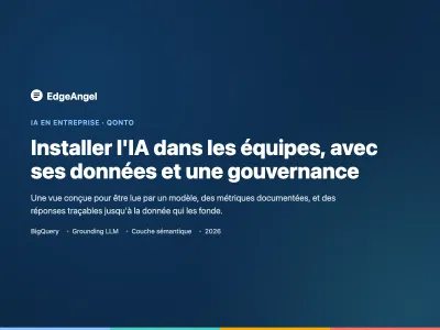Installer l'IA dans les équipes, avec ses données et une gouvernance - Data Consulting