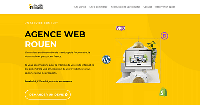 Réalisation du site web Savoir Digital Rouen - Creación de Sitios Web