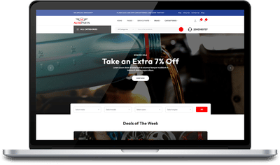 Auto Parts Online Store - Creación de Sitios Web