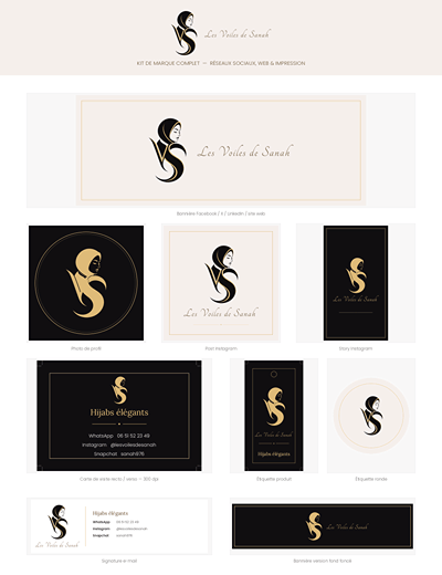Kit de marque pour une boutique de tissus - Identité Graphique