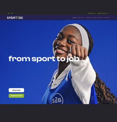 Sport2Be - Website Creatie
