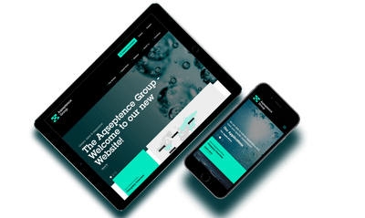 Corporate B2B-Website für die Aqseptence Group ... - Webanwendung