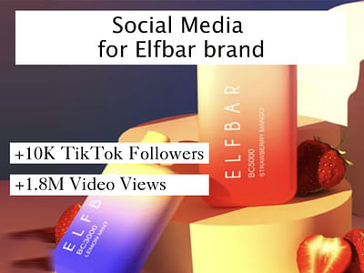 Social Media for Elfbar brand - Réseaux sociaux