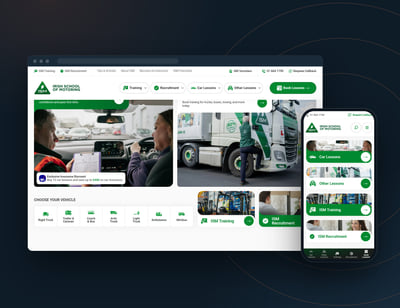 Irish School of Motoring website - Website Creation