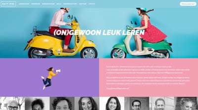 Kleurrijke verbeterde online ervaring Act Inc. - Création de site internet