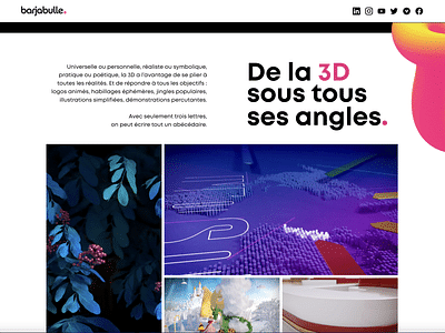 Site Webflow | Barjabulle X Digidop - Création de site internet