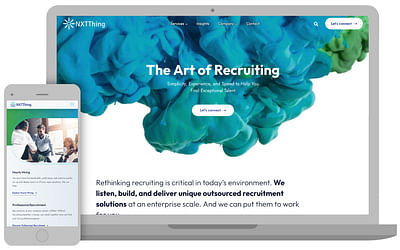 Stunning Website Design for Recruiting Company - Website Creation