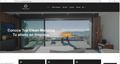 Pagina Web Top Clean Menorca - Creación de Sitios Web