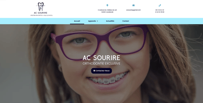 AC Sourire, orthodontiste à Courbevoie - Création de site internet