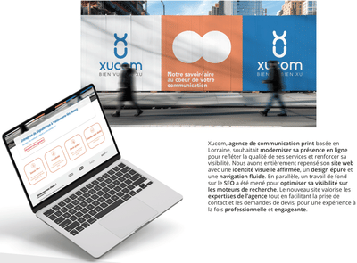 Refonte de site internet & SEO - XU Communication - Création de site internet
