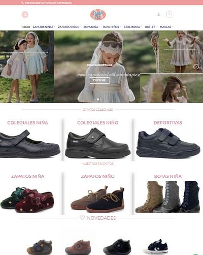 Zapatos Infantiles Puntapié - Estrategia digital