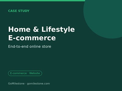 E-commerce Platform for a Home & Lifestyle Brand - E-commerce