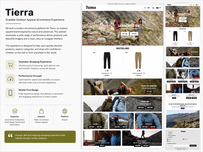 High-Performance Outdoor Apparel eCommerce Platform - E-commerce