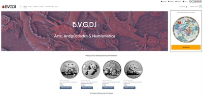 BVGDI - Arte, Antigüedades & Numismática - Website Creation