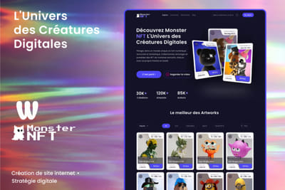 Monster NFT - Marketplace pour les NFT - Application web