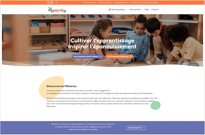 Site web Les Mômeries - Création de site internet