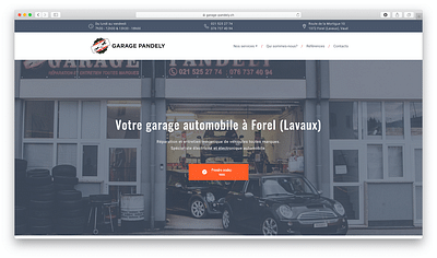 A new website for a local car service - Création de site internet