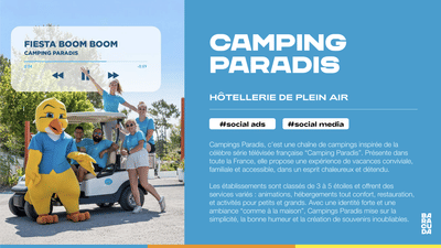 CAMPING PARADIS | Stratégie social media - Social media
