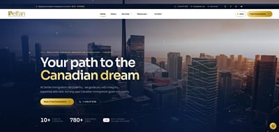 Website and digital marketing for an immigration consultancy - Website Creation