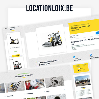 Site Internet / Catalogue en ligne - Location Loix - E-commerce