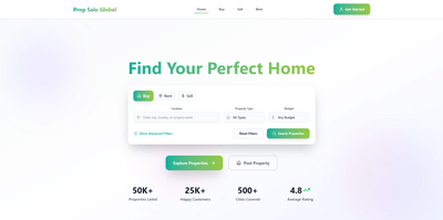 Prop Sale Global - Ergonomie (UX / UI)