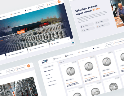 Site vitrine et catalogue produits pour CRP SAS - Website Creation