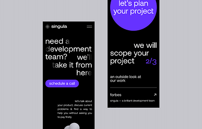 Singula Team Identity & Website - Création de site internet