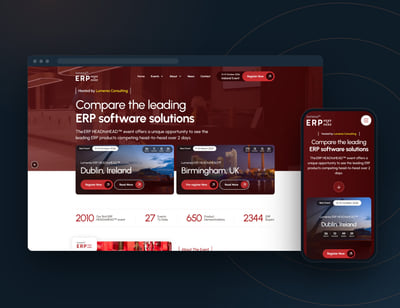 ERP HEADtoHEAD for Lumenia Consulting - Website Creation