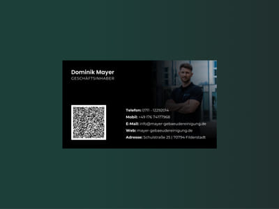 Visitenkarten für Gebäudereinigungsfirma - Grafikdesign