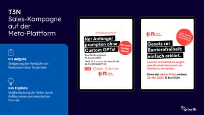 t3n: Dreifacher Webinar-Umsatz durch systematischen Sales-Funnel - Digital Strategy