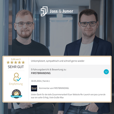 Jass & Juner • Website Relaunch & Branding - Onlinewerbung