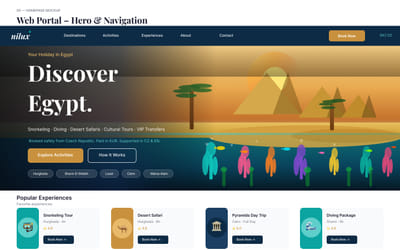 UI design for a travel agency - Image de marque & branding