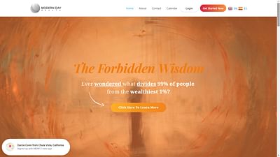Modern Day Wealth - Création de site internet