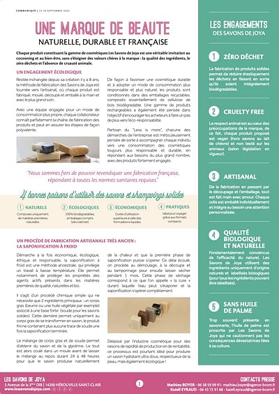 Rédaction et mise en page - communiqué de presse - Print