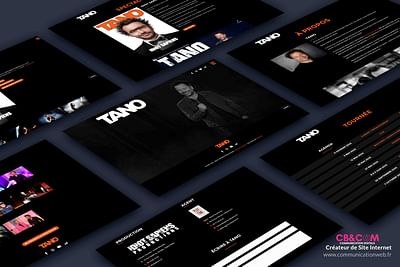 Site sur mesure - Humoriste - Création de site internet