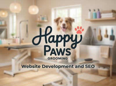 Website Design, Online Booking & Social Media for Happy Paws Grooming - SEO
