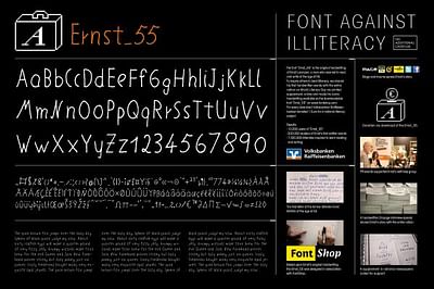 FONTS AGAINST ILLITERACY [image] - Advertising