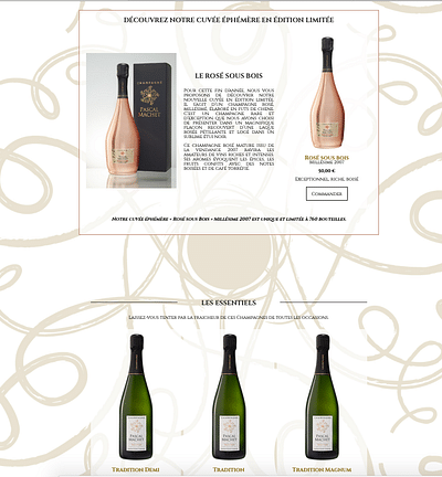 Création de site e-commerce Champagne - Design & graphisme