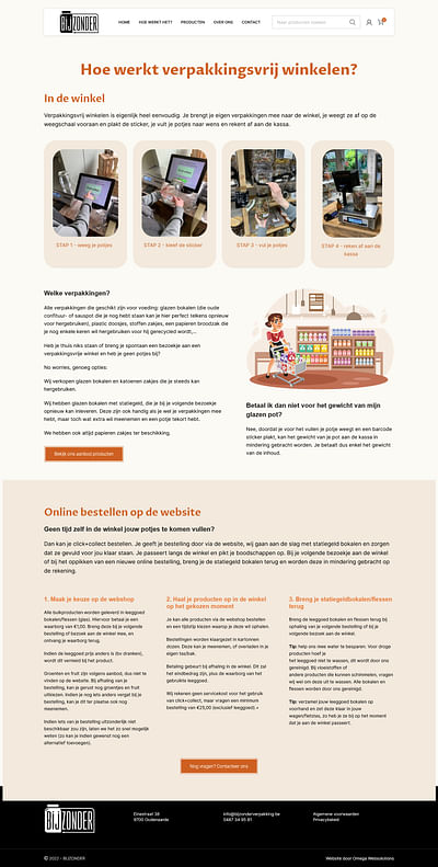 B2C webshop voor verpakkingsvrije winkel - Website Creation