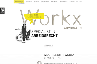 Website & App voor Workx arbeidsrecht advocaten - Website Creatie