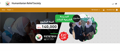 Humanitarian Relief Society - Website Creatie