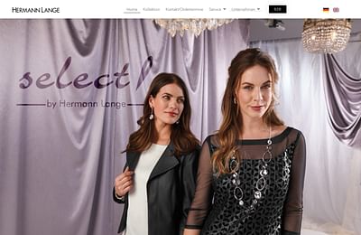 Websitegestaltung | Hermann Lange Modeunternehmen - Webseitengestaltung