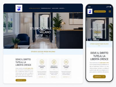 realizzazione sito web studio legale - Création de site internet