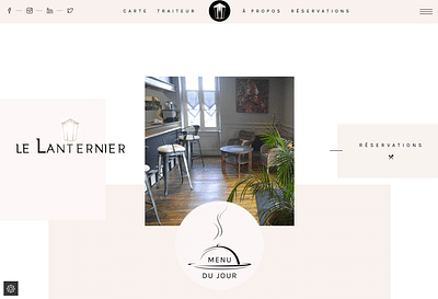Site Vitrine Restaurant Le Lanternier - Usabilidad (UX/UI)