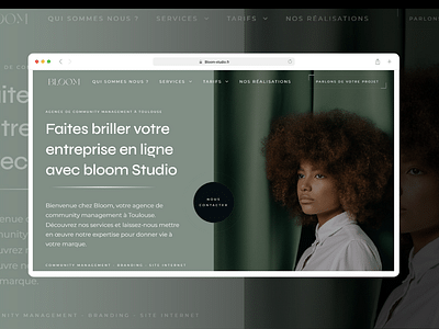 Création site internet Bloom Studio - Réseaux sociaux